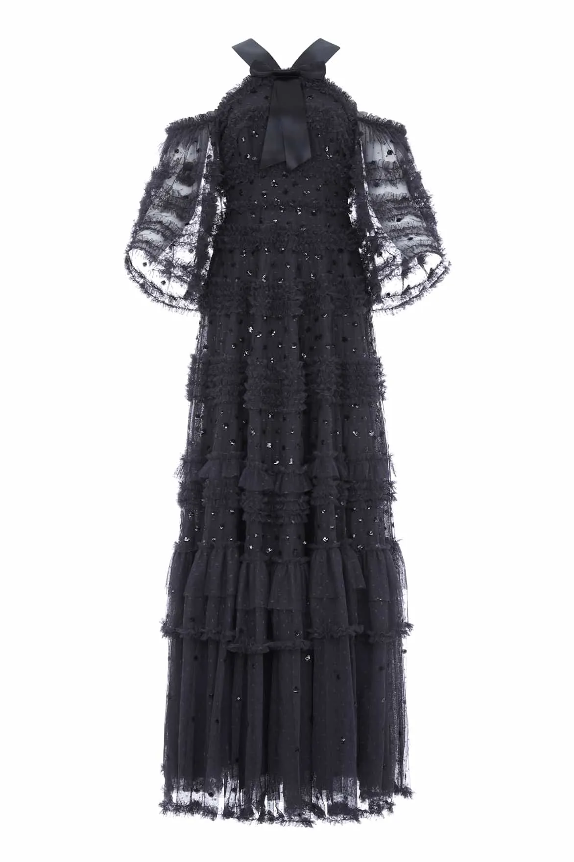 Vivian Off Shoulder Gown Gloss Finish