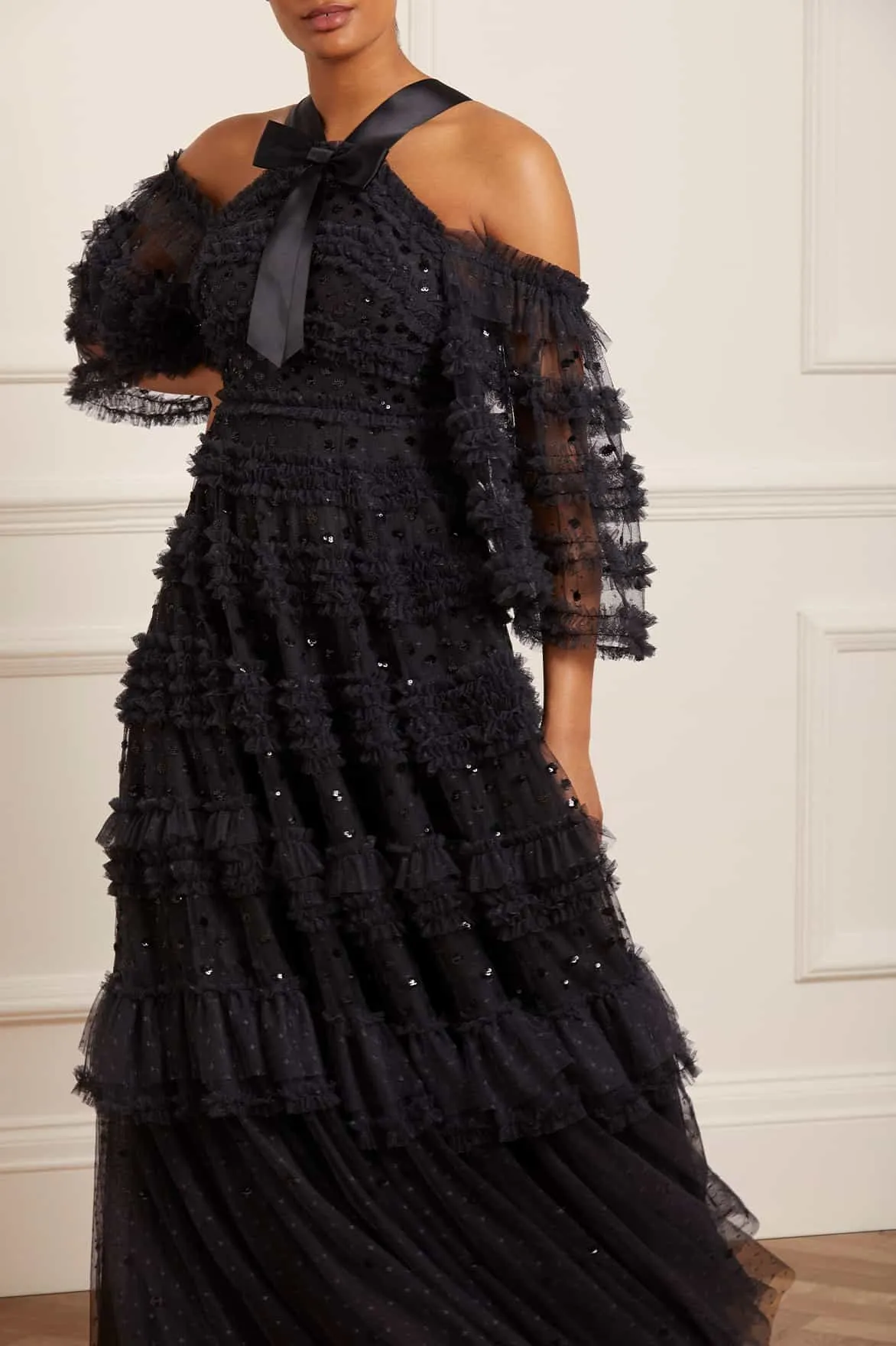 Vivian Off Shoulder Gown Vibrant Tone