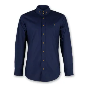 Ethically Sourced Materials Vivienne Westwood - 2 Button Krall Shirt in Navy