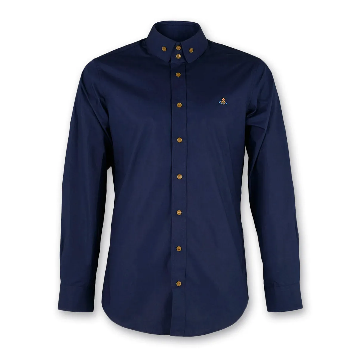 Ethically Sourced Materials Vivienne Westwood - 2 Button Krall Shirt in Navy