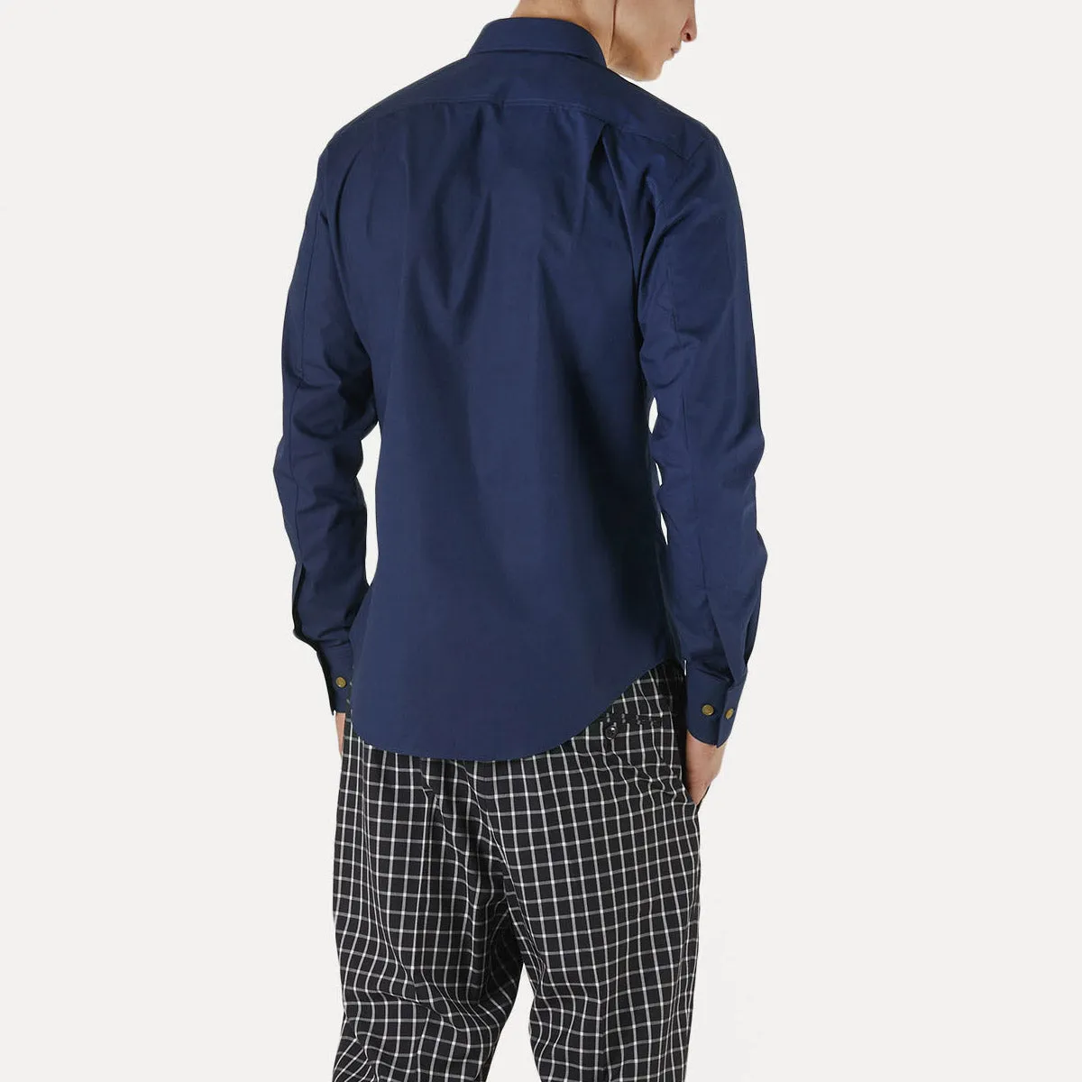 Vivienne Westwood - Slim Shirt in Navy Easy Care Material