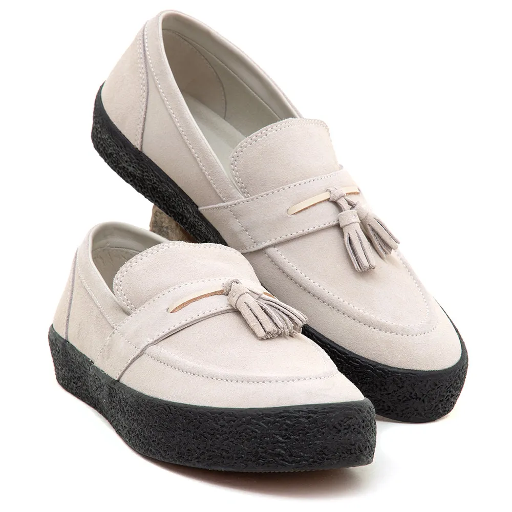 Impact Resistant Heel Memory Foam Casual Wear VM005 Loafer (White / Black)