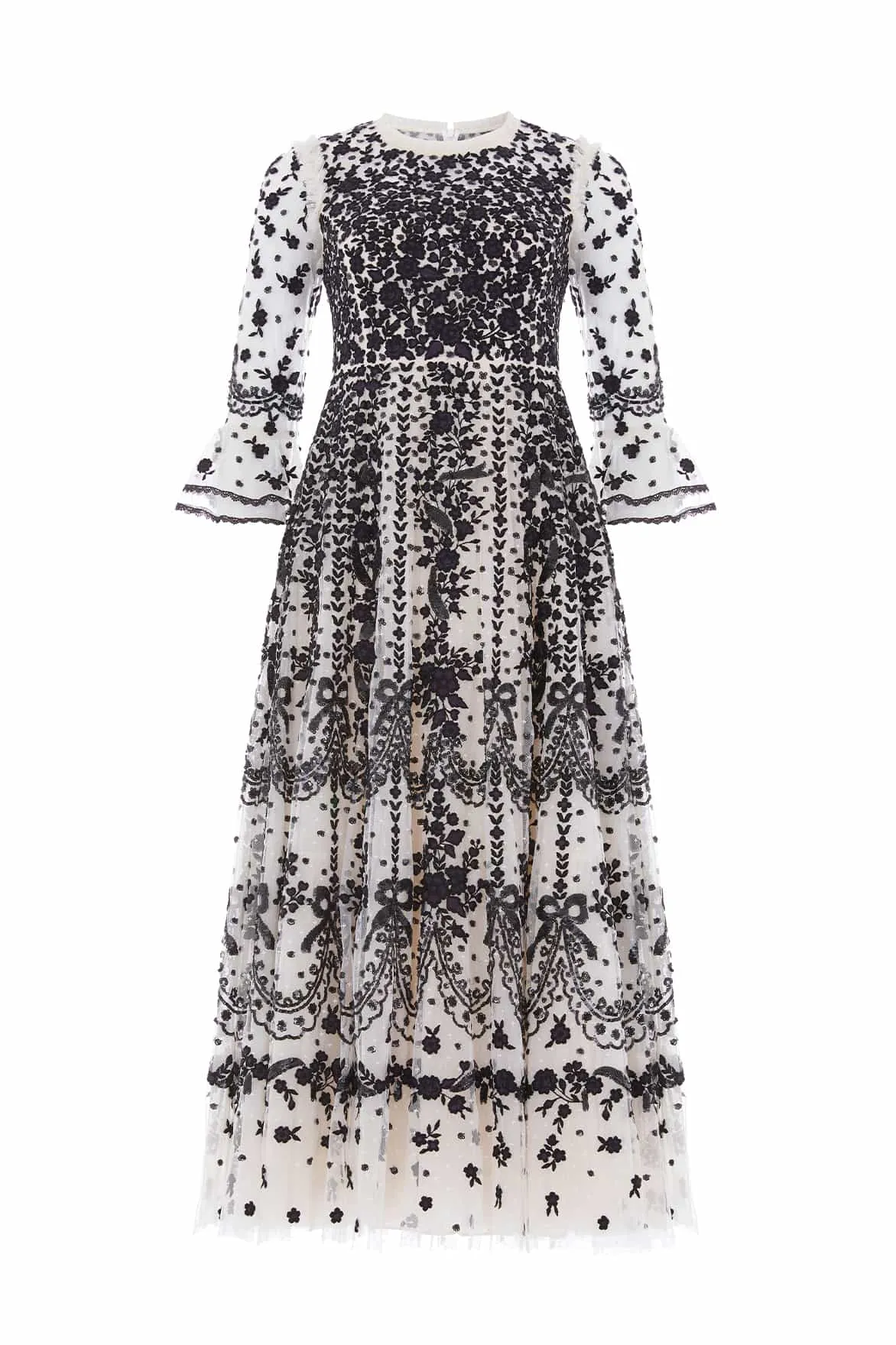 Adeline Round Neck Ankle Gown Light Touch