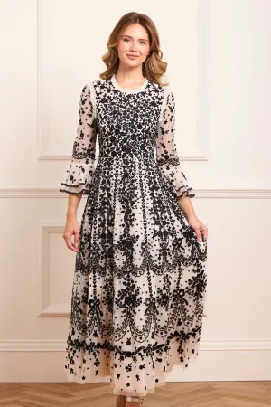 Fall Mood Adeline Round Neck Ankle Gown