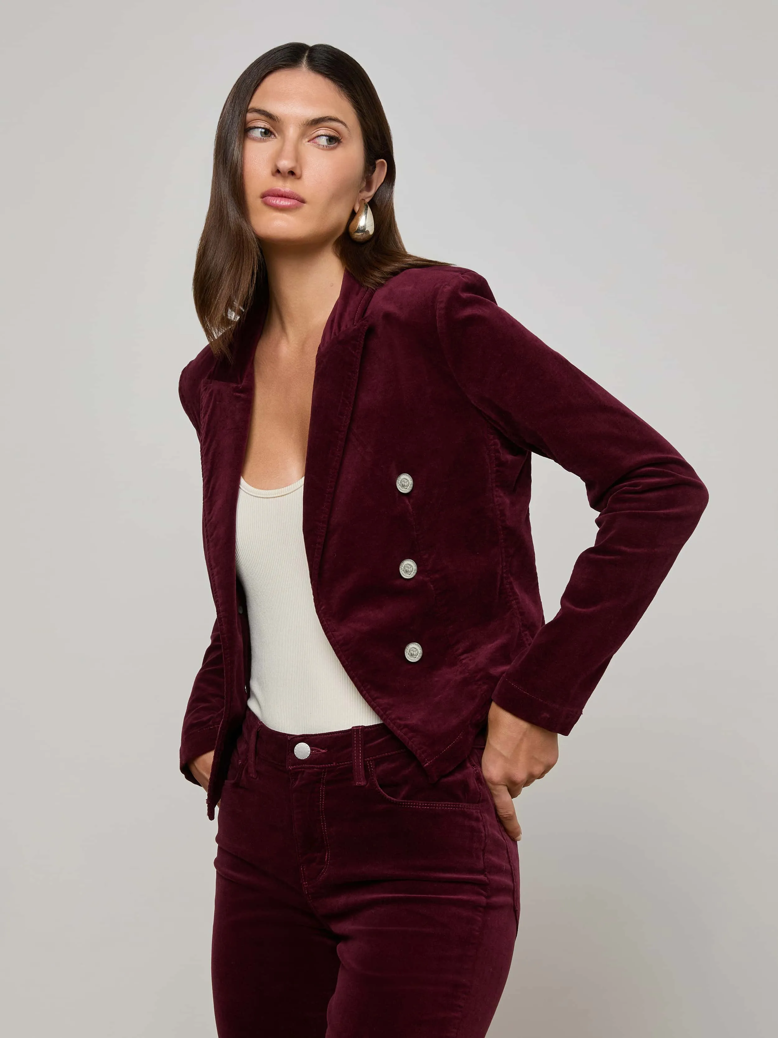 Fall Outfit Timeless Fit Wayne Velvet Blazer