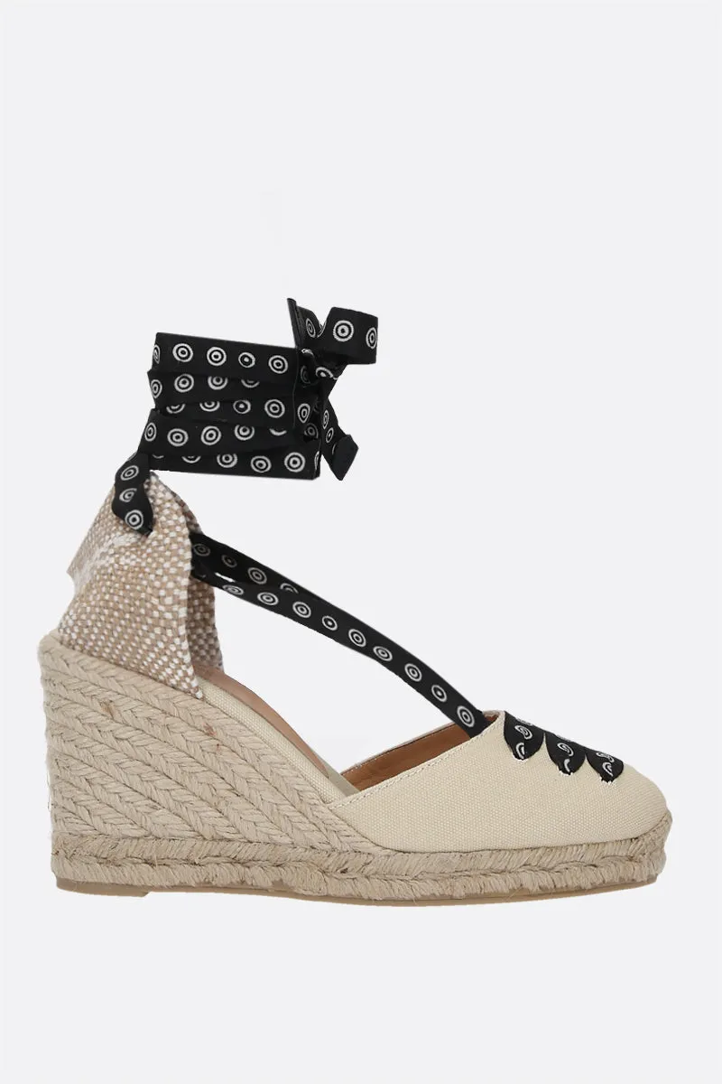 Coralia canvas wedge espadrilles Chase Hike Foot Flex