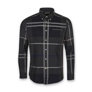 Barbour - Dunoon Tailored Fit Shirt in Graphite MultipurposeCuffs Anti-bacterial