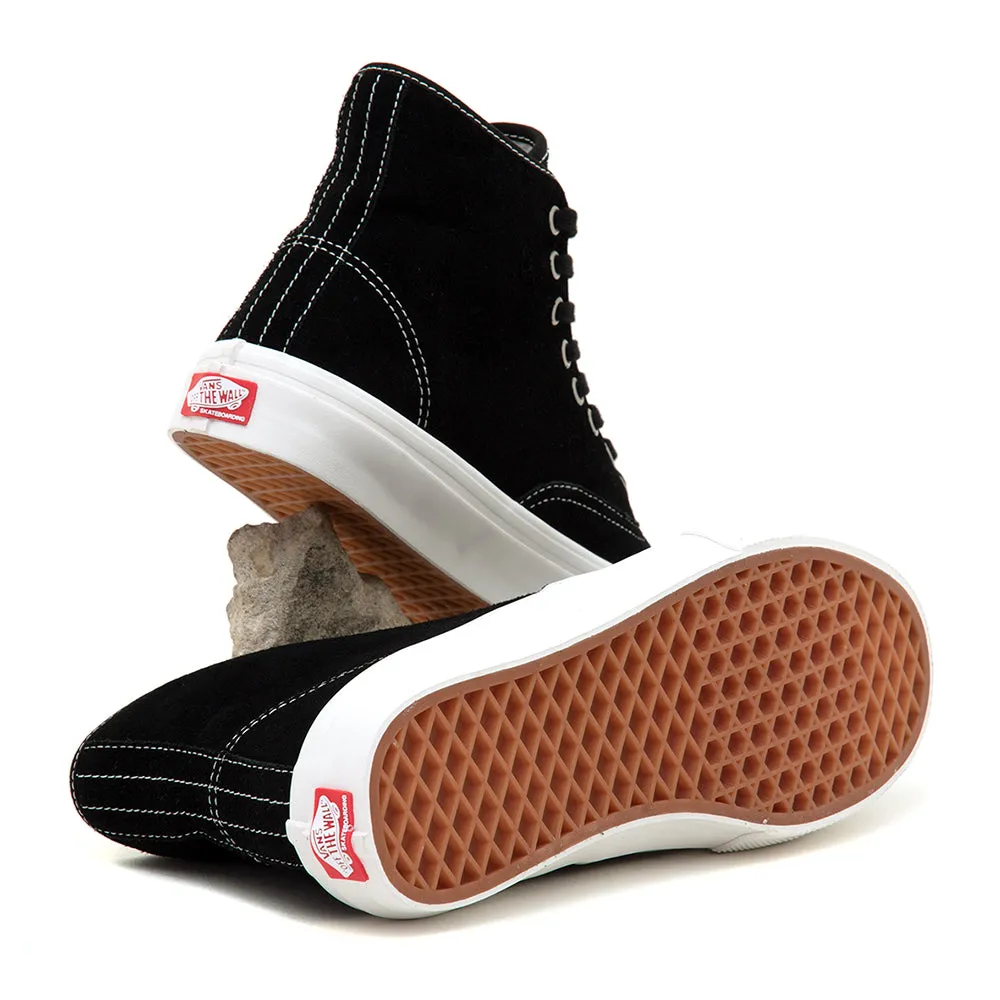 Skate Authentic High (Black Suede) VBU Sweat Resistant Indoor Fitness Dock Easy