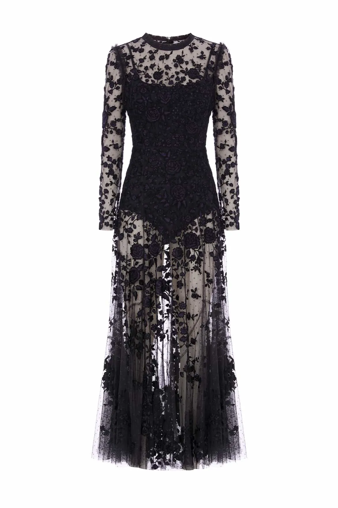 Rosa Sheer Ankle Gown BreathableFabric