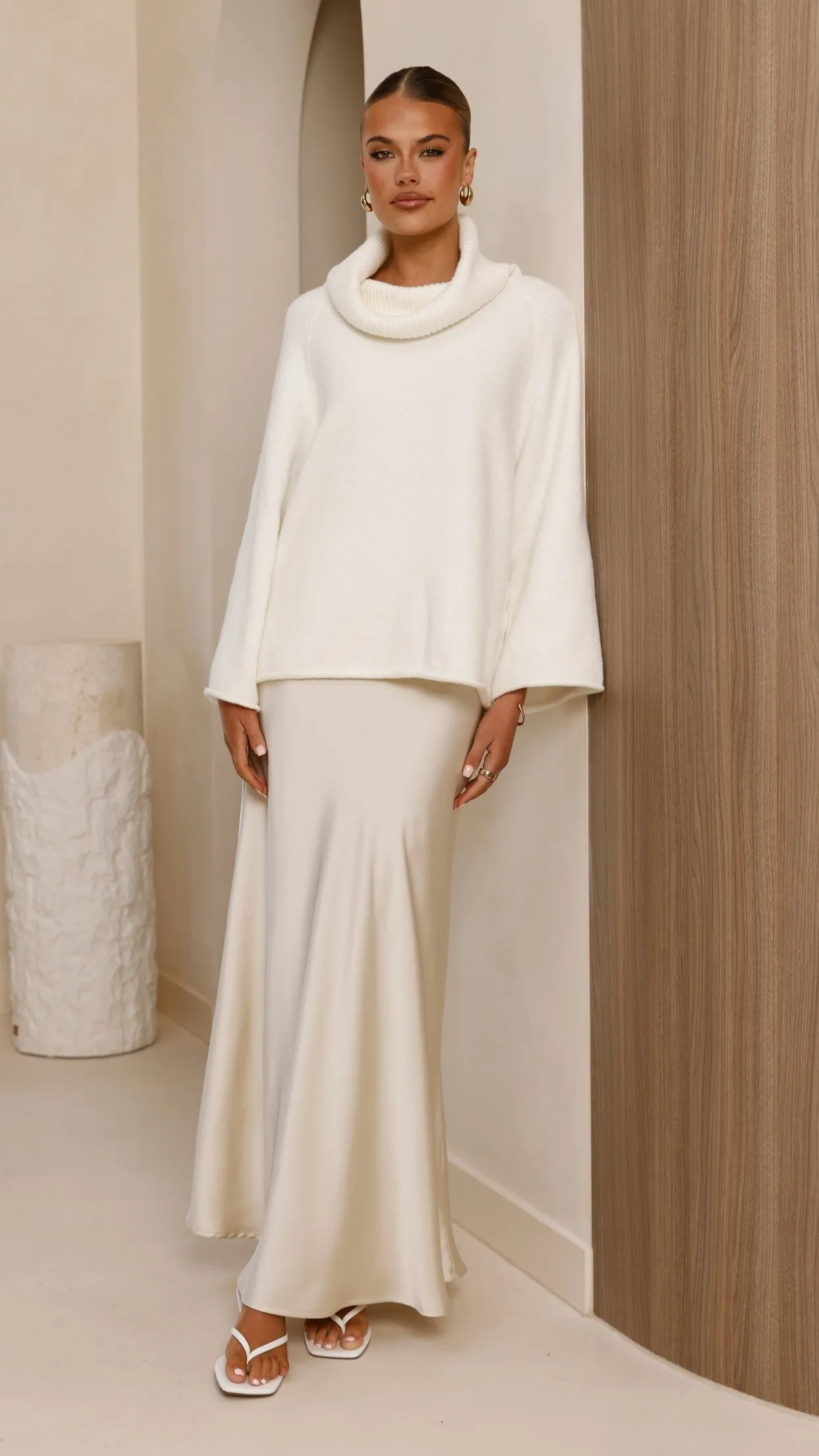 Breezy Comfort Jacques Knitted Jumper - White