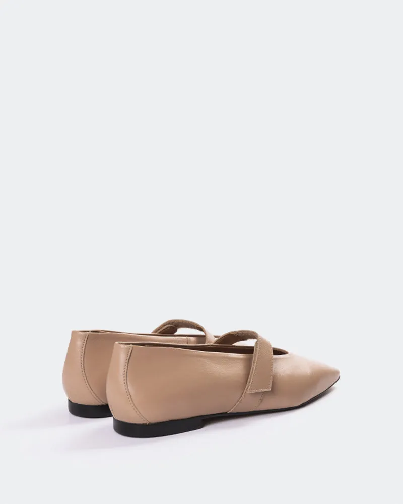 Zero Drop Platform Unisex Look Flordeliz Nude Leather